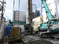 那覇市内杭抜き工事