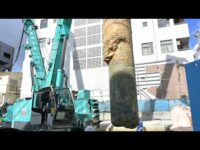 [動画]那覇市杭抜き現場